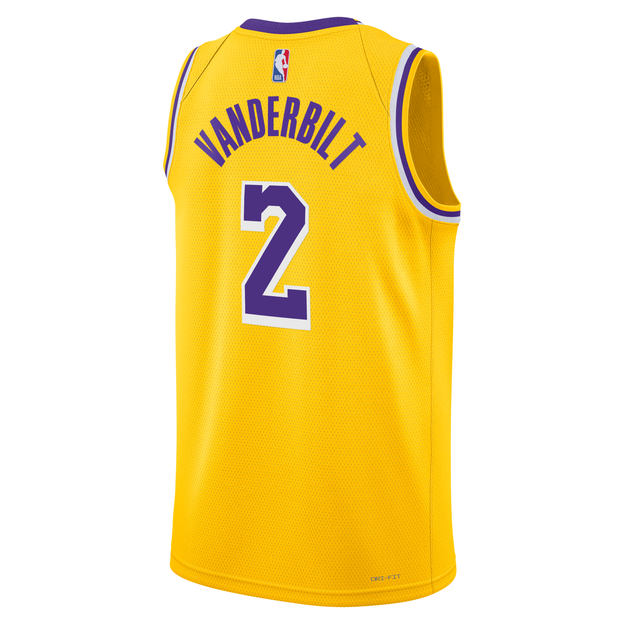 Los Angeles Lakers Nike Icon Edition Swingman Jersey - Gold - Jarred Vanderbilt