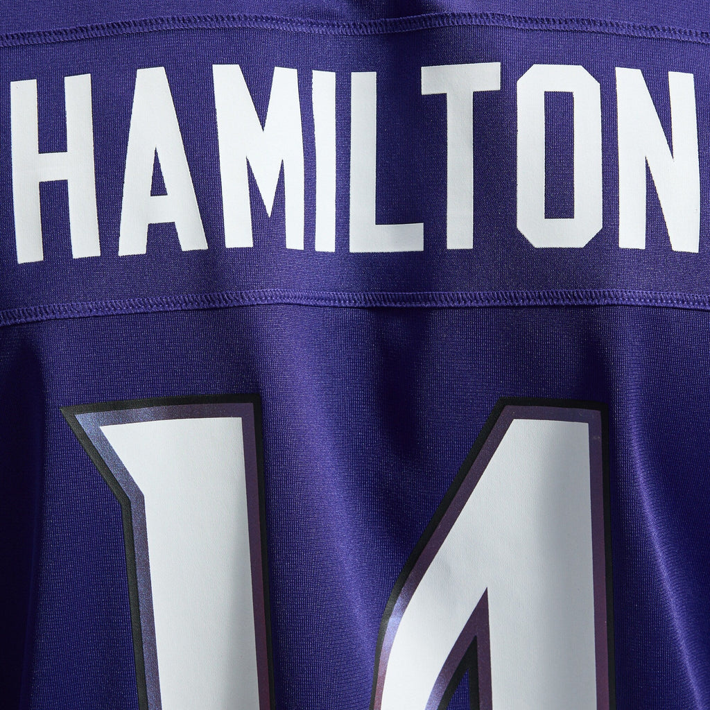 Baltimore Ravens Kyle Hamilton Nike Purple Team Game Jersey