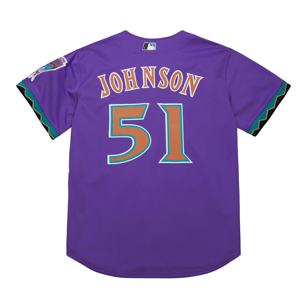 Arizona Diamondbacks Randy Johnson Mitchell & Ness Purple 2000 Throwback Authentic Jersey