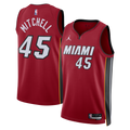 Miami Heat Jordan Brand Statement Edition Swingman Jersey - Red - Davion Mitchell
