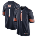 Chicago Bears Number 1 Dad Nike Navy Game Jersey