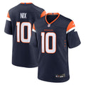 Denver Broncos Bo Nix Nike Navy Alternate Game Jersey