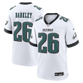 Philadelphia Eagles Saquon Barkley Nike White Game Jersey