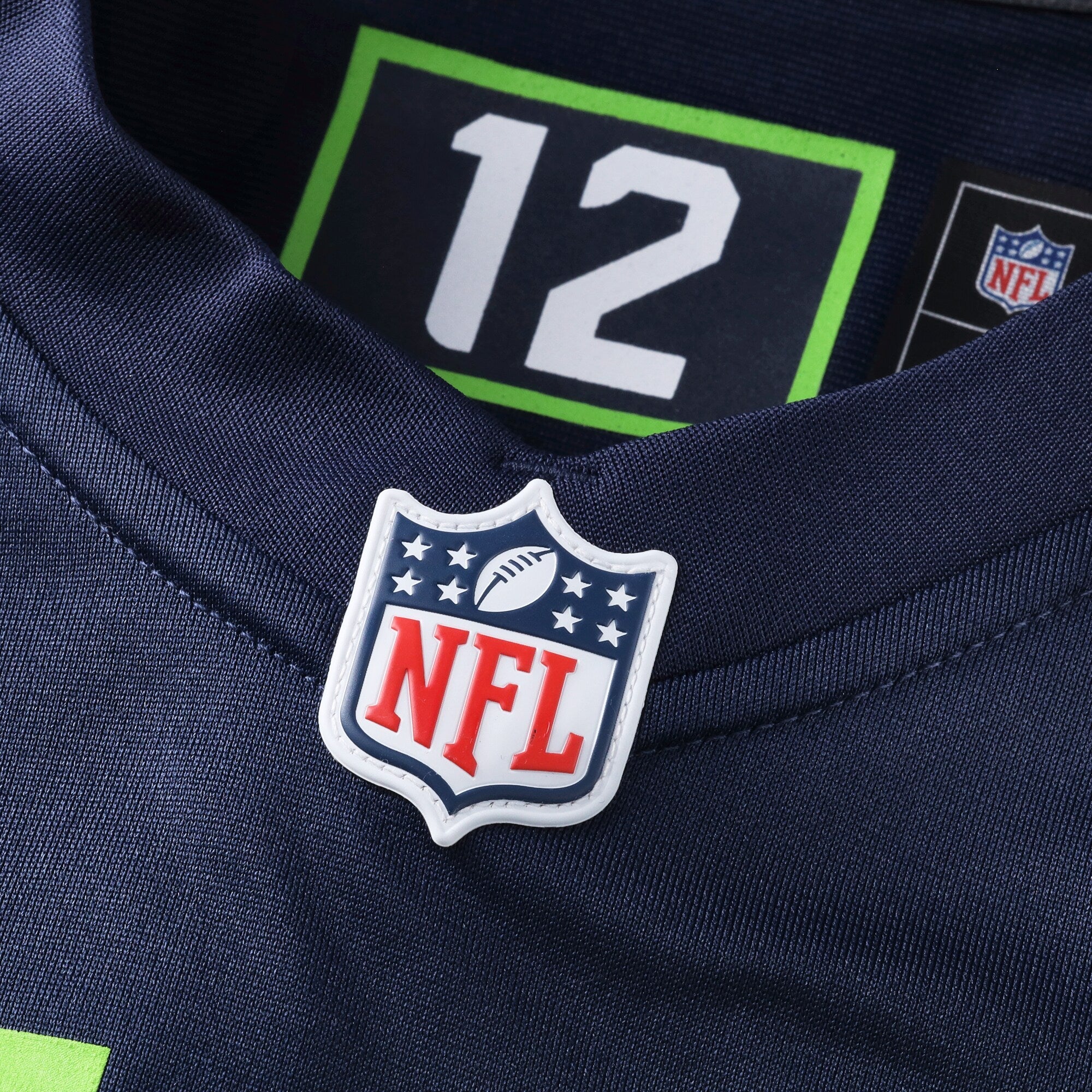 Seattle Seahawks Nike College Navy Custom Game Jersey