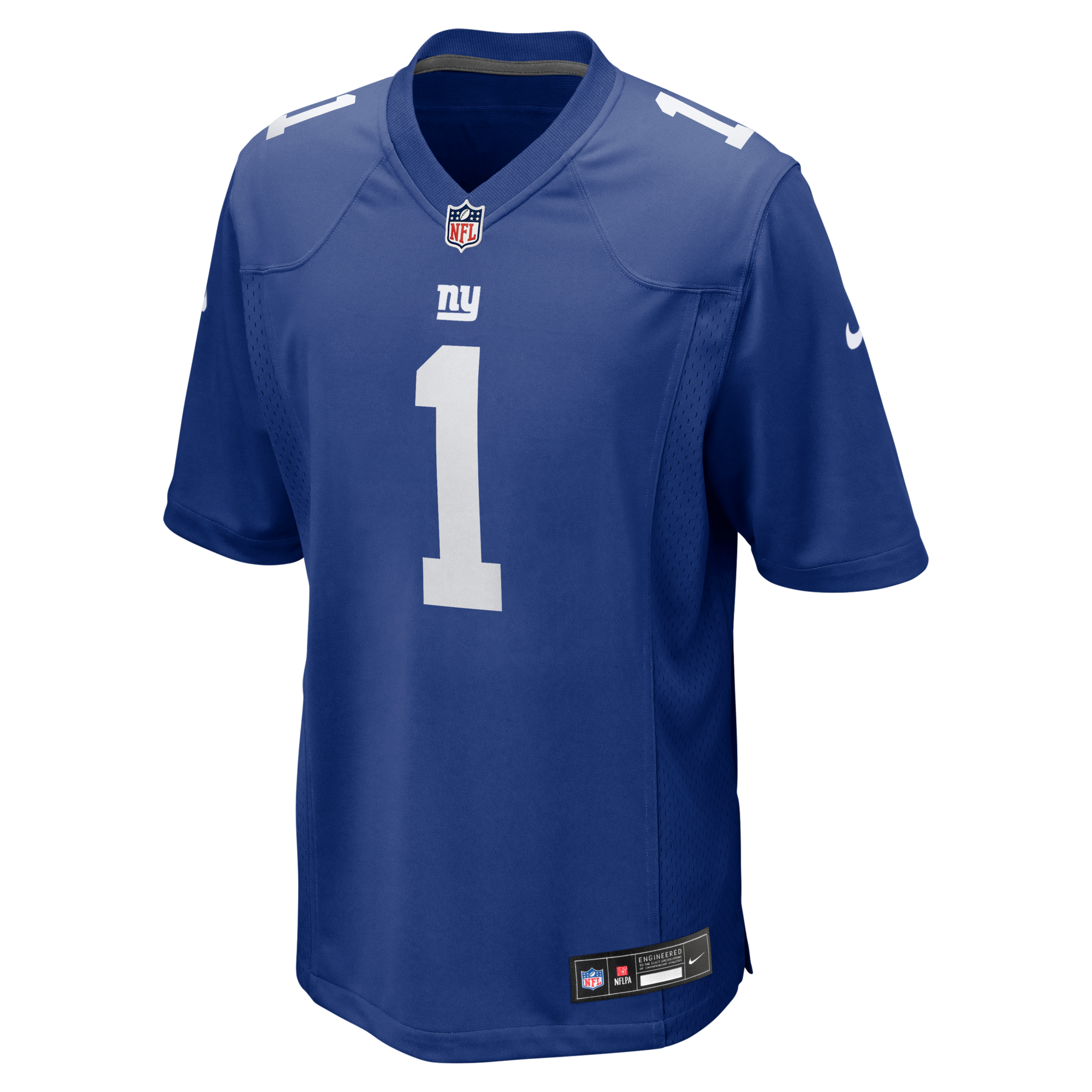 New York Giants Malik Nabers Nike Royal Player Game Jersey