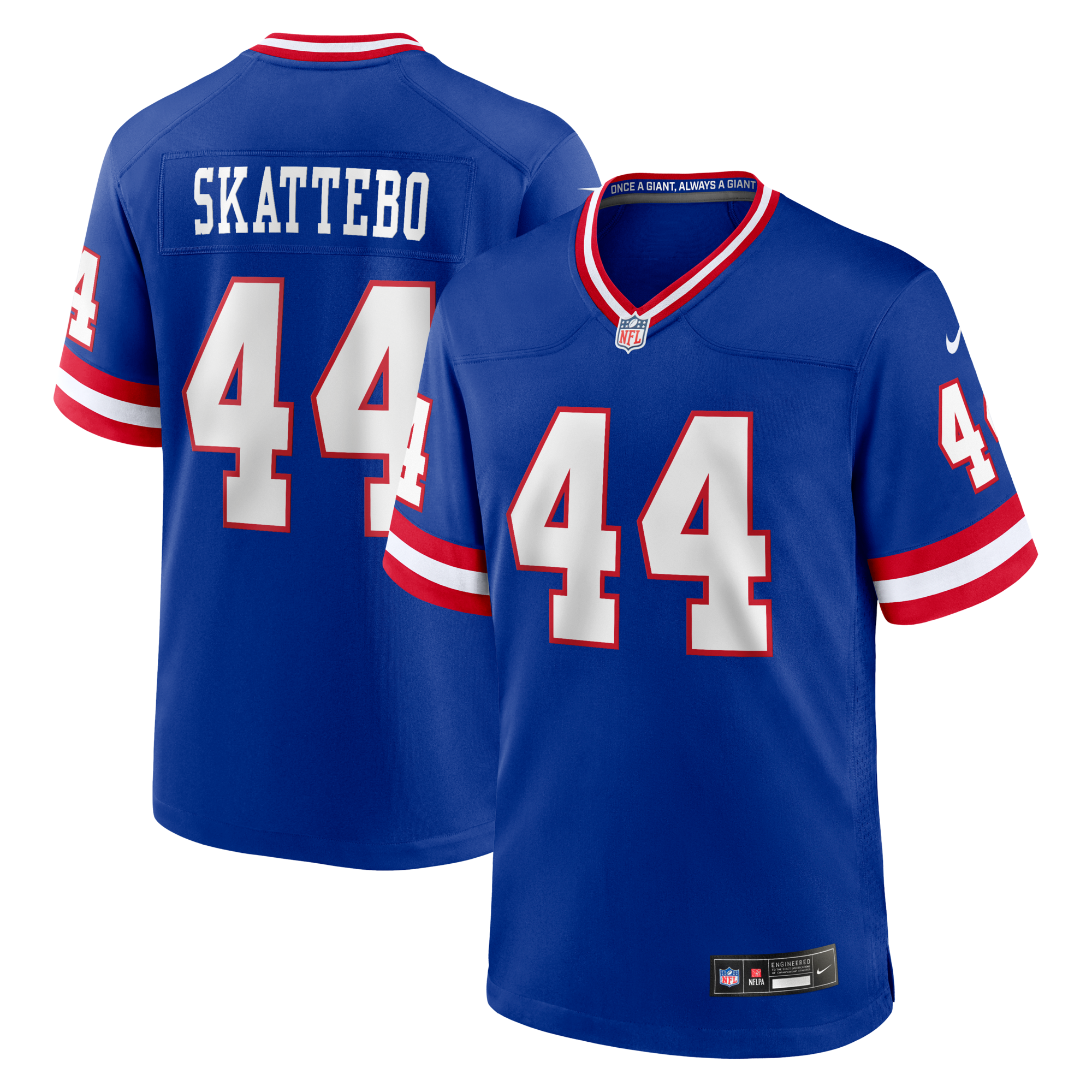 New York Giants Cam Skattebo Nike Royal Alternate 2 Legacy Game Jersey