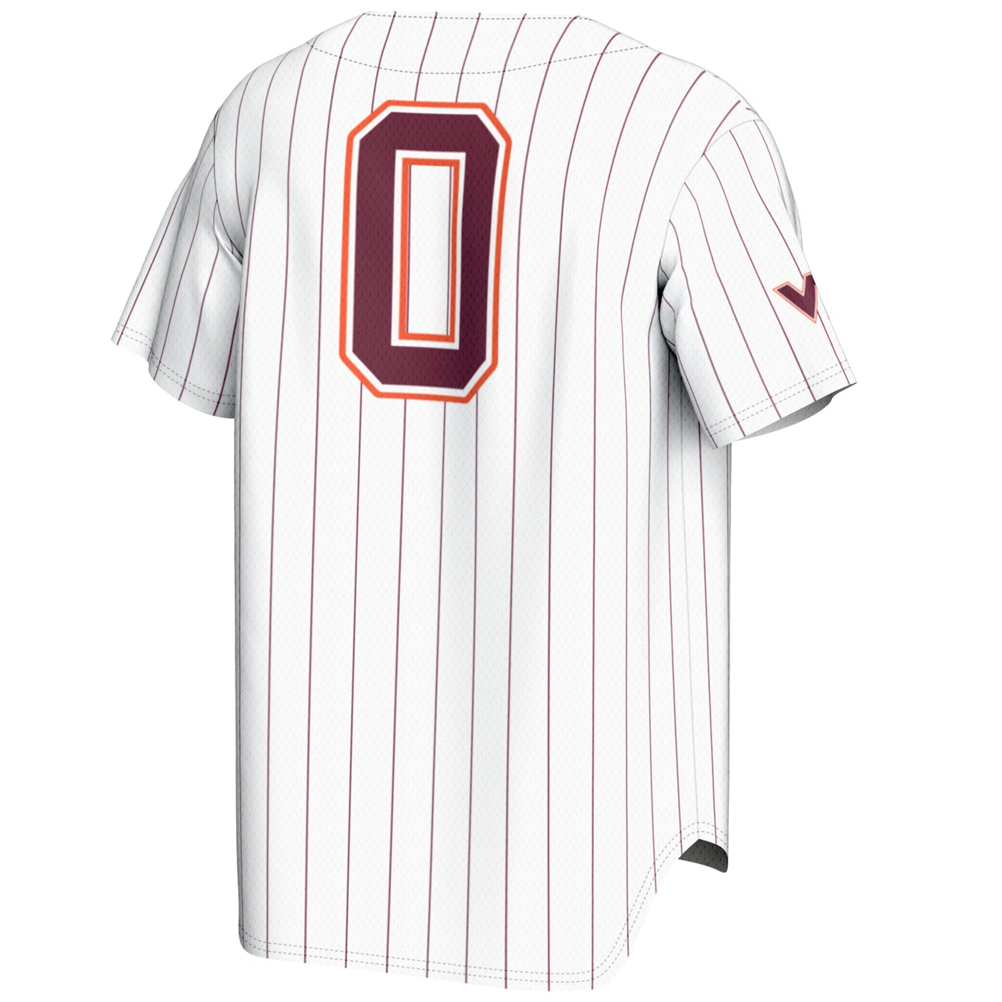 GameDay Greats #0 White Virginia Tech Hokies Lightweight Baseball Fashion Jersey