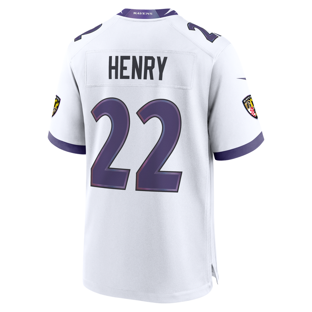 Baltimore Ravens Derrick Henry Nike White Game Jersey