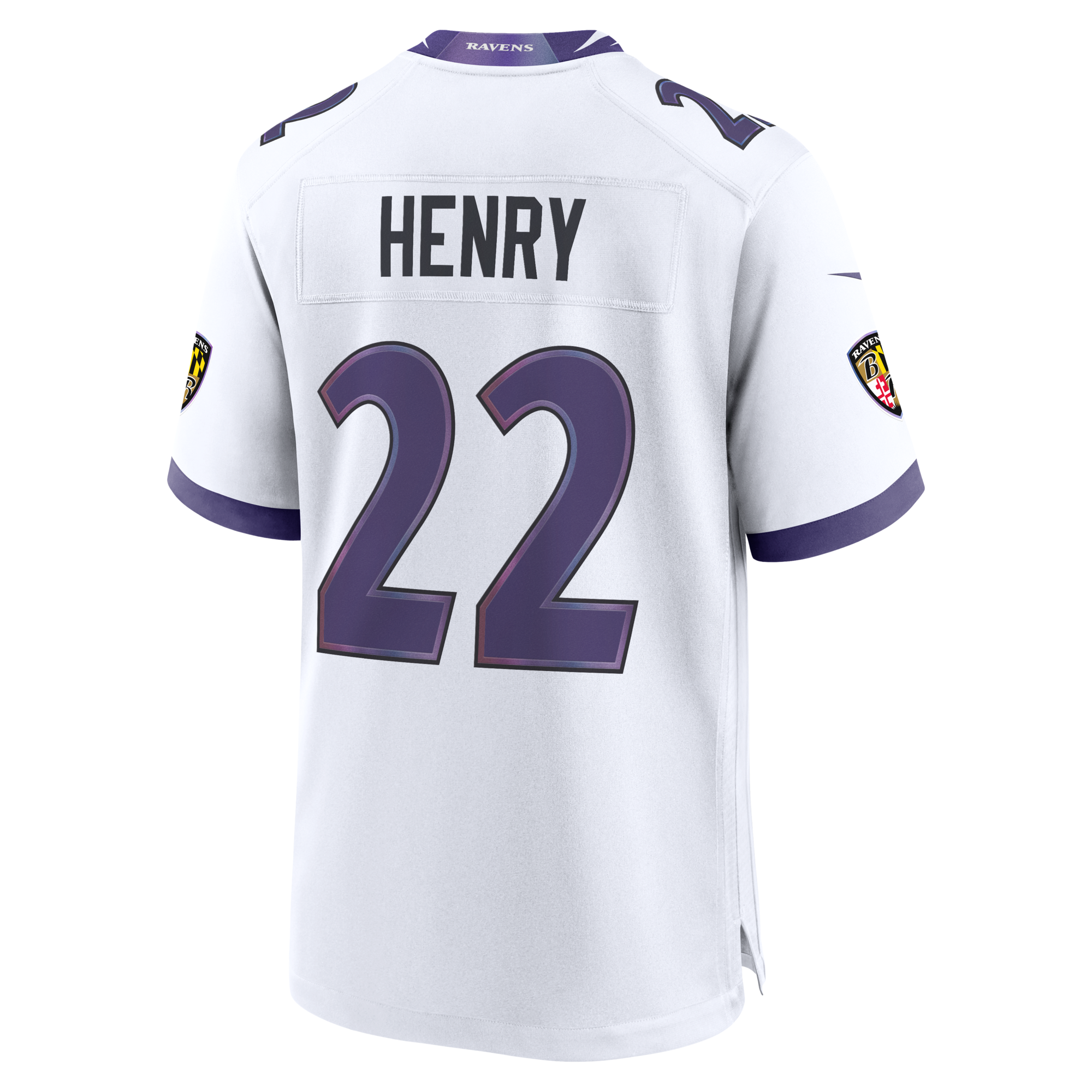 Baltimore Ravens Derrick Henry Nike White Game Jersey