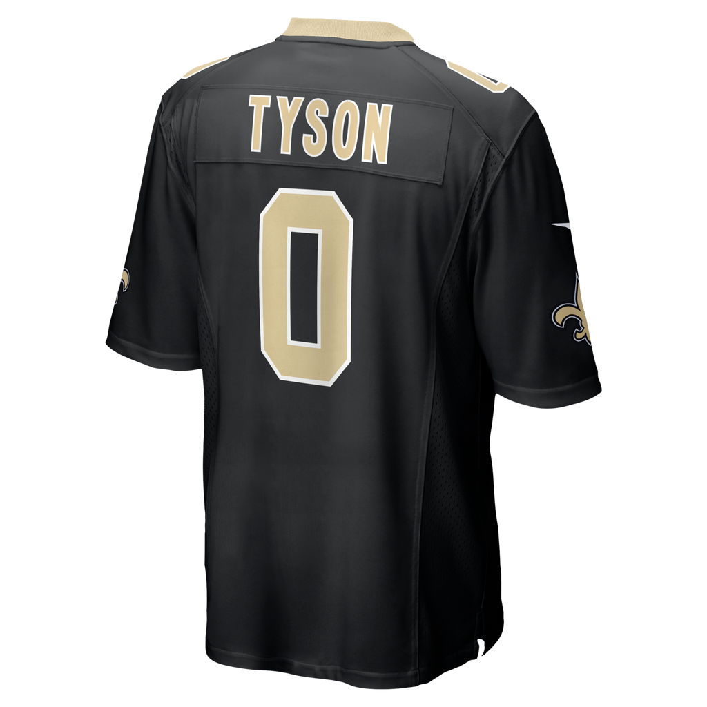 New Orleans Saints Jordyn Tyson Nike Black 2026 NFL Draft First Round Pick No. 8 Team Game Jersey