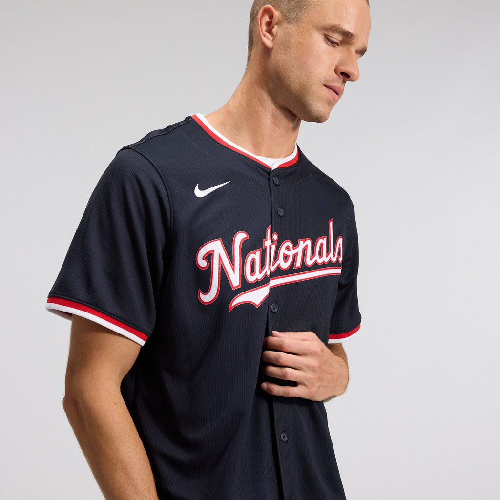 Washington Nationals James Wood Nike Navy Alternate Limited Player Jersey