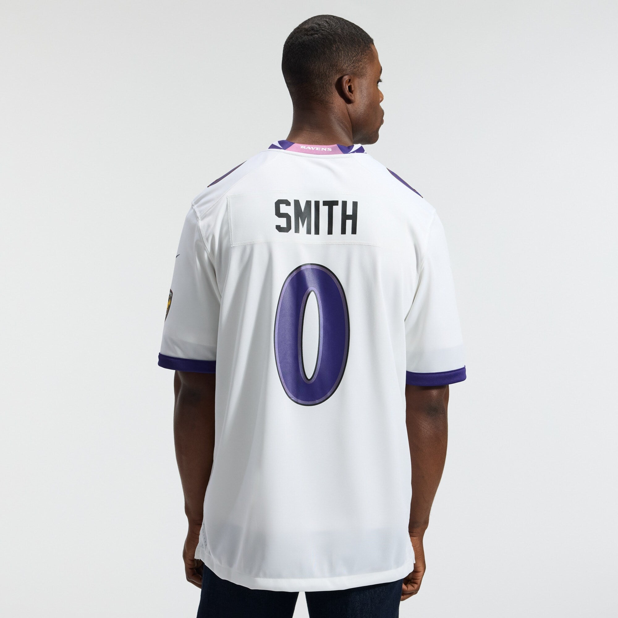 Baltimore Ravens Roquan Smith Nike White Game Jersey