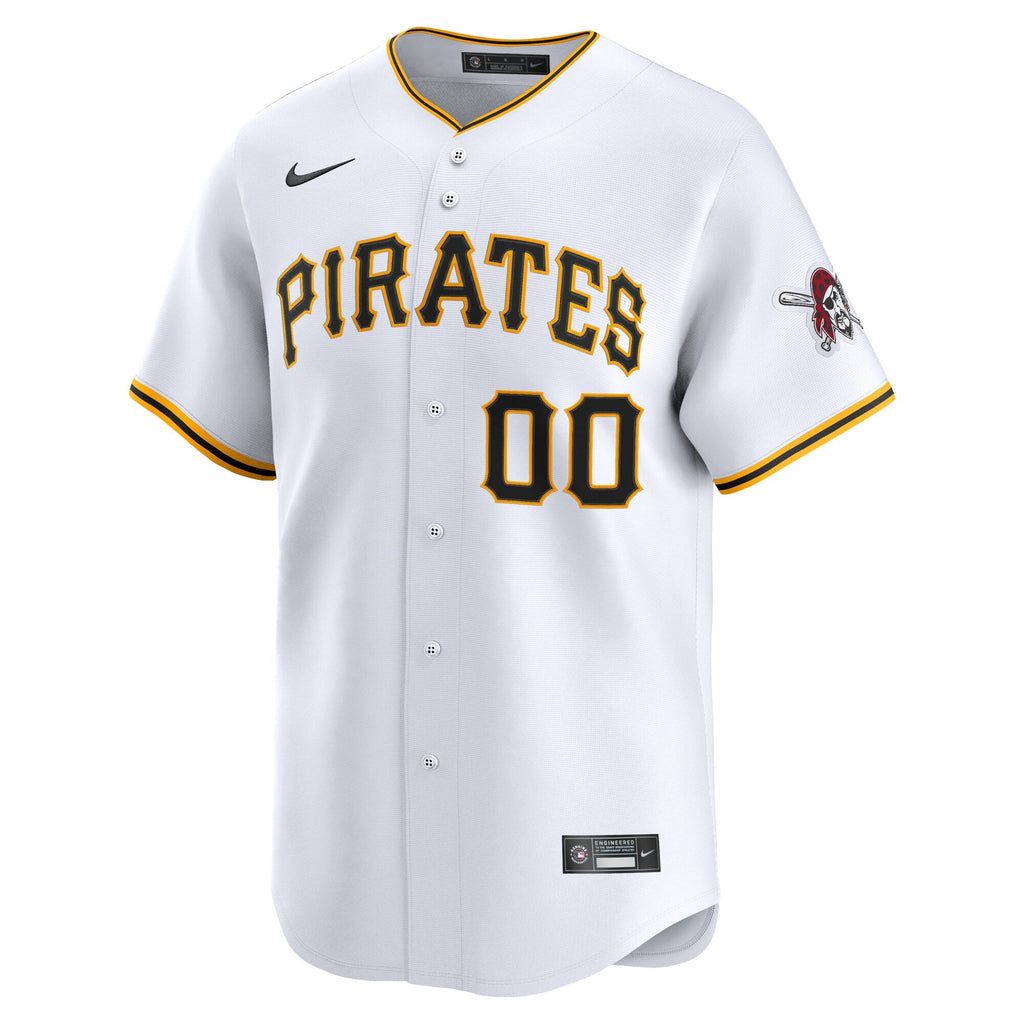 Pittsburgh Pirates Nike White Home Limited Custom Jersey