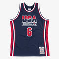 USA Basketball Mitchell & Ness Authentic Jersey Patrick Ewing 1992 Navy