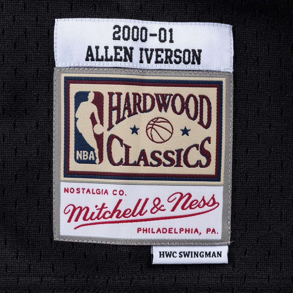 Philadelphia 76ers Mitchell & Ness Swingman Jersey Road Allen Iverson 2000-01