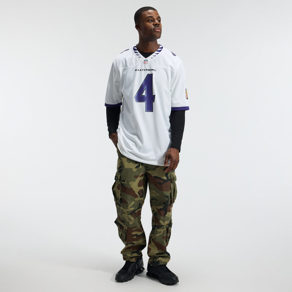 Baltimore Ravens Zay Flowers Nike White Game Jersey