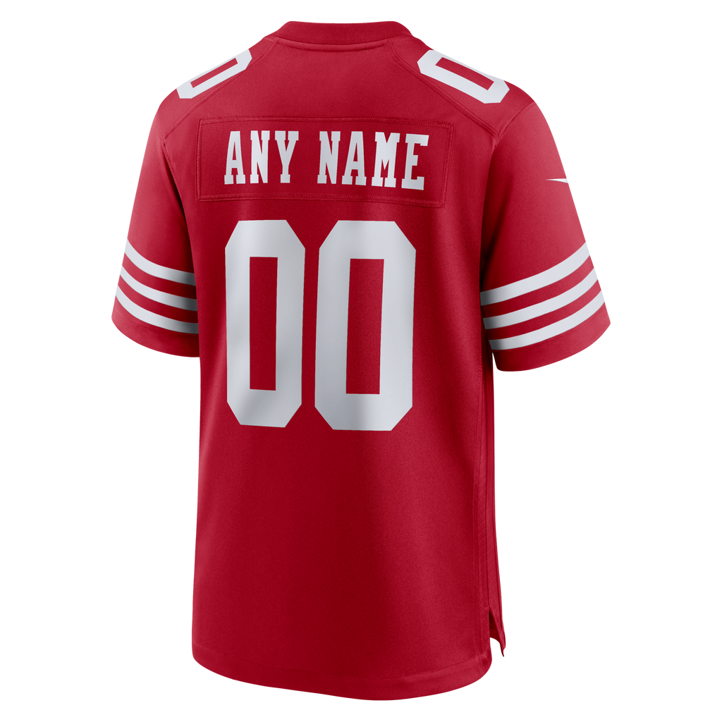 San Francisco 49ers Nike Scarlet Custom Jersey
