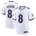 Baltimore Ravens Lamar Jackson Nike White Game Jersey