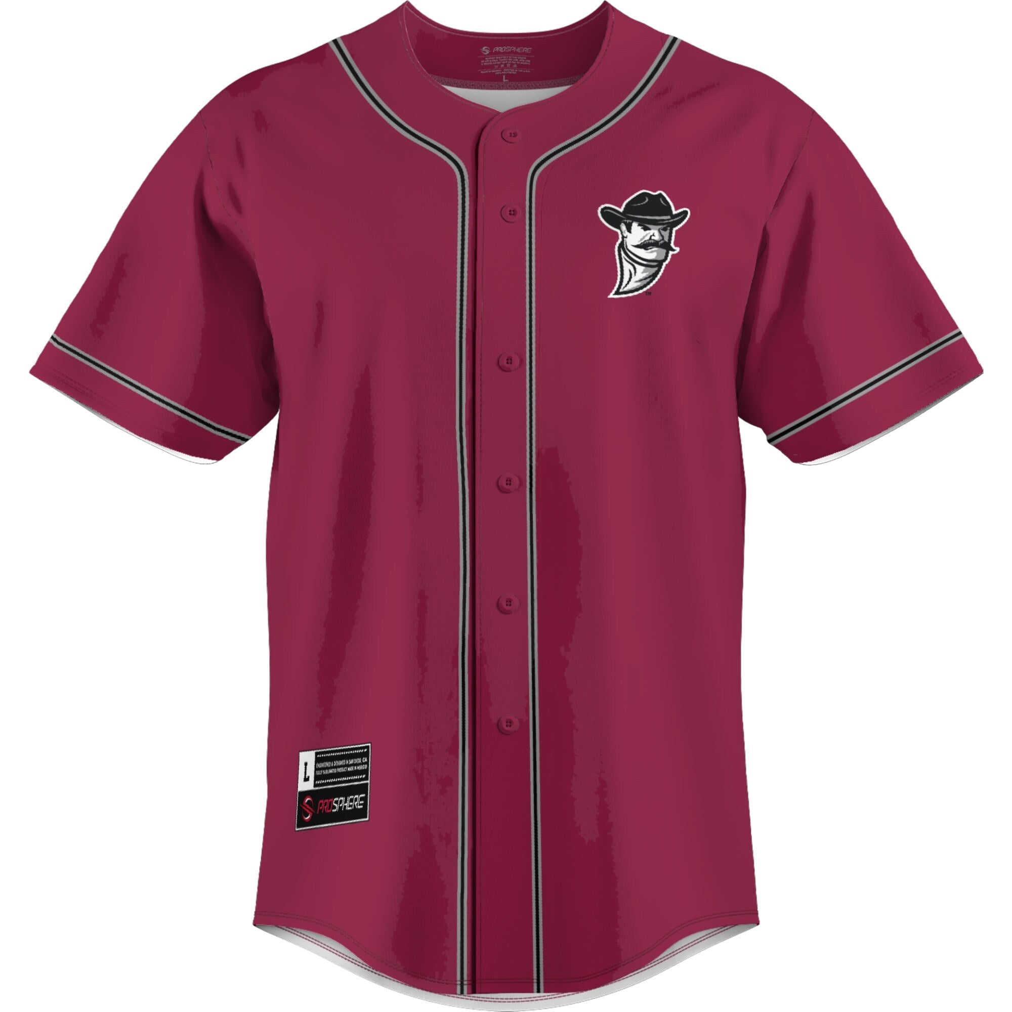 GameDay Greats Crimson New Mexico State Aggies Lightweight Baseball Jersey