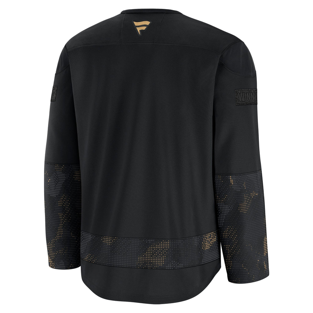 Winnipeg Jets Fanatics Black 2024 Military Appreciation Practice Jersey