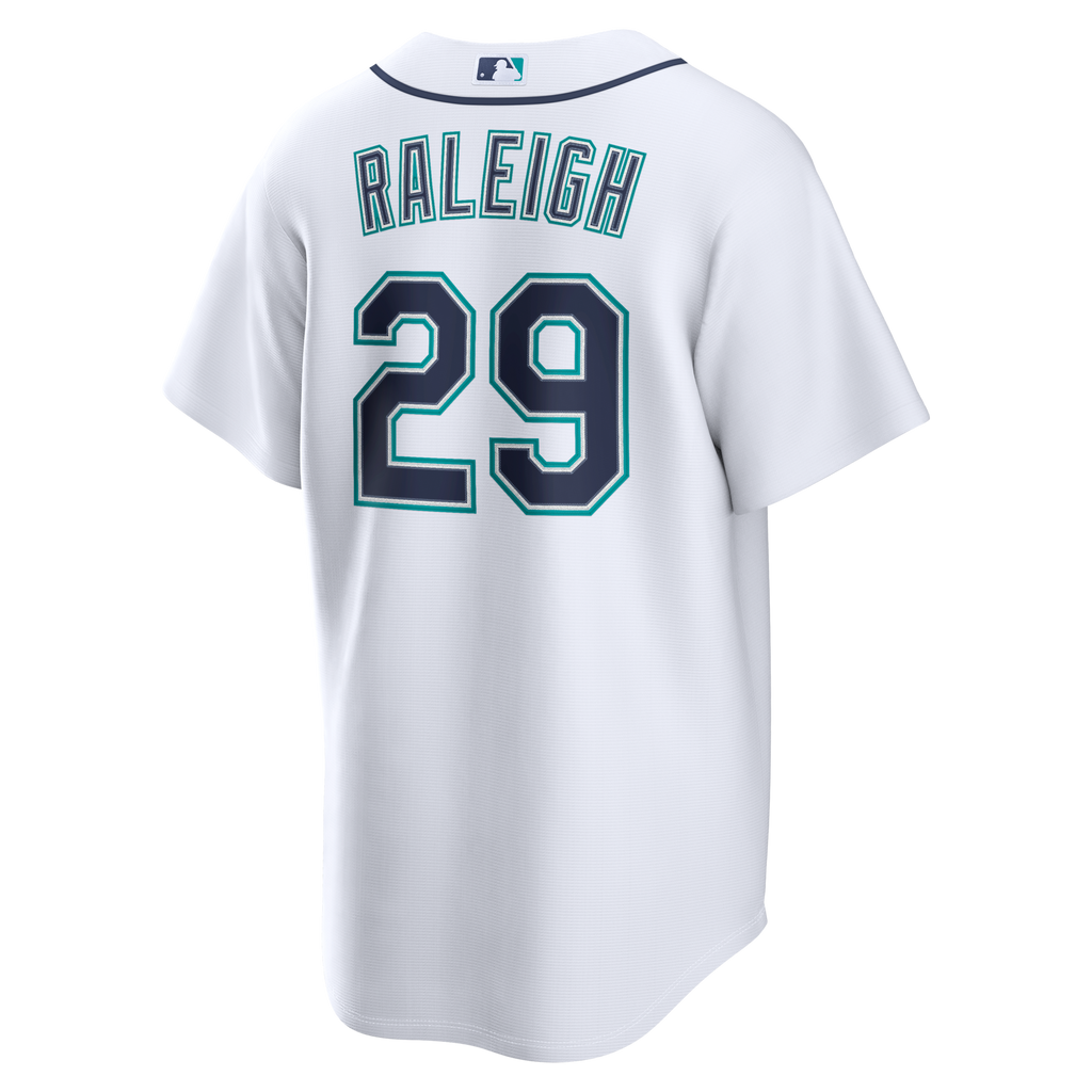 Seattle Mariners Cal Raleigh Nike White Home Replica Jersey