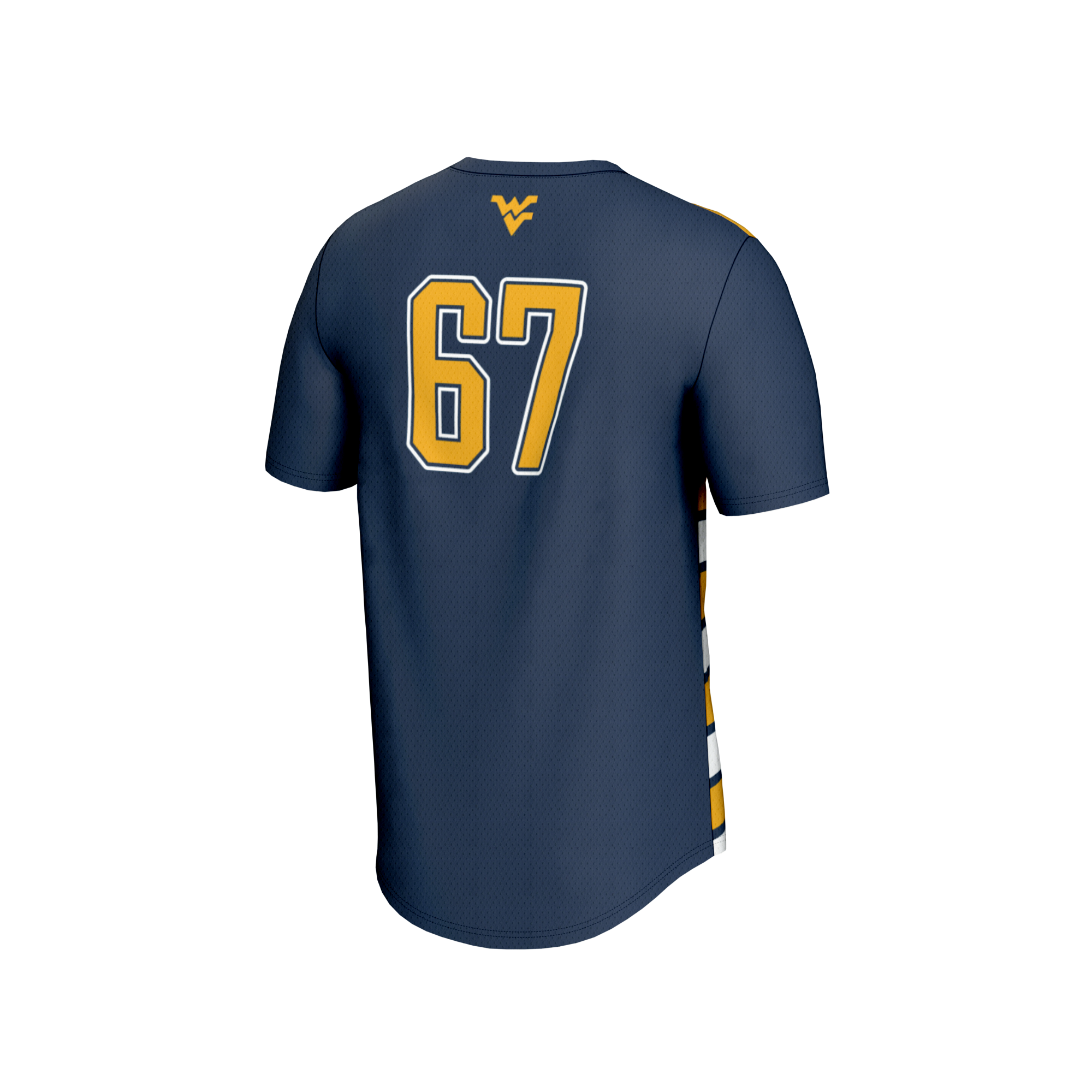 GameDay Greats #67 Navy West Virginia Mountaineers Lightweight Soccer Fashion Jersey