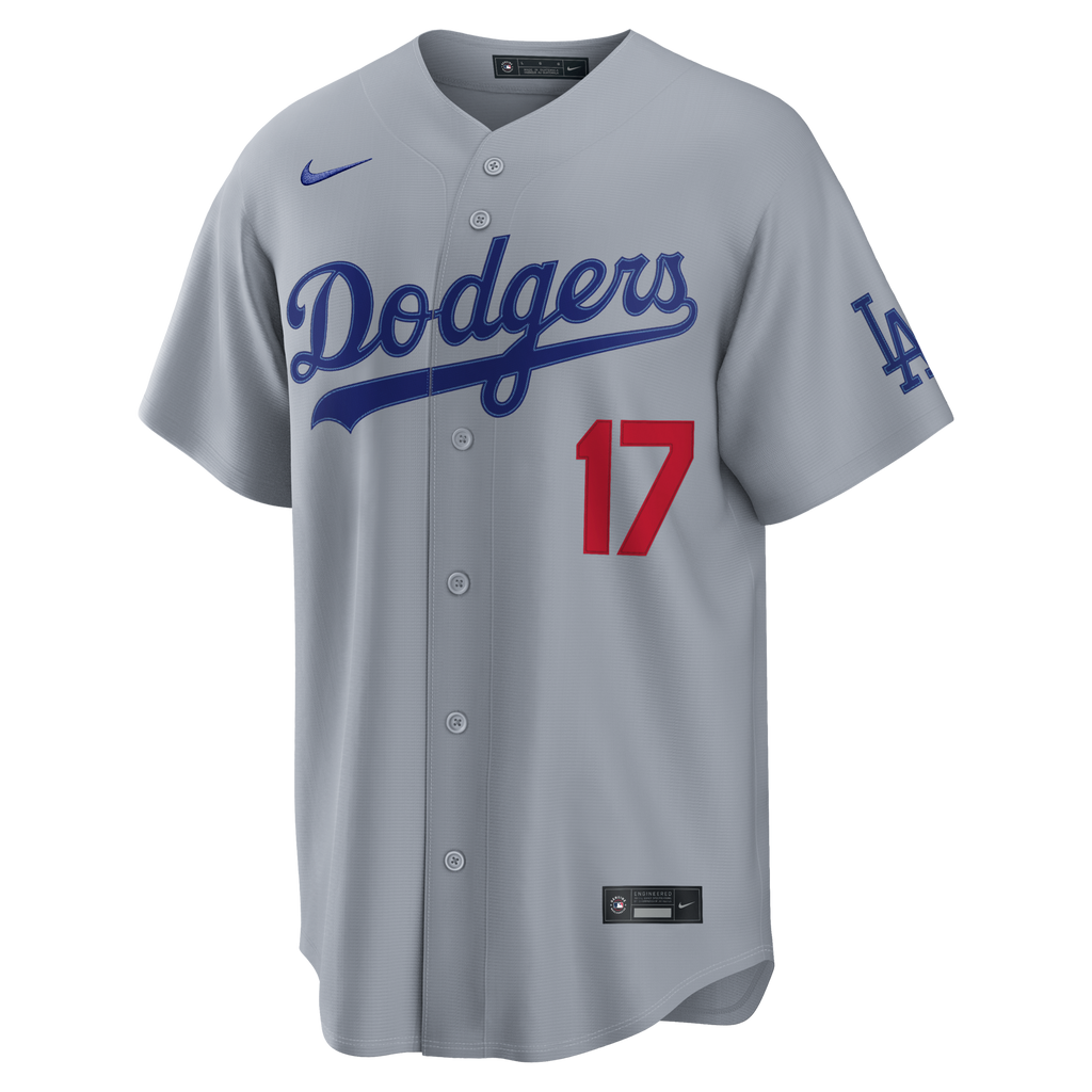 Los Angeles Dodgers Shohei Ohtani Nike Gray Road Stadium Jersey