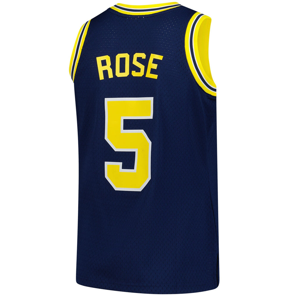 Mitchell & Ness Jalen Rose Navy Michigan Wolverines 1991/92 Swingman Jersey