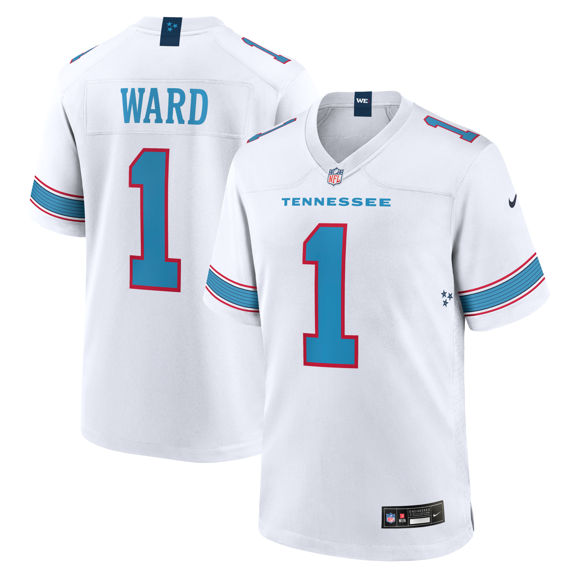 Tennessee Titans Cameron Ward Nike White Game Jersey