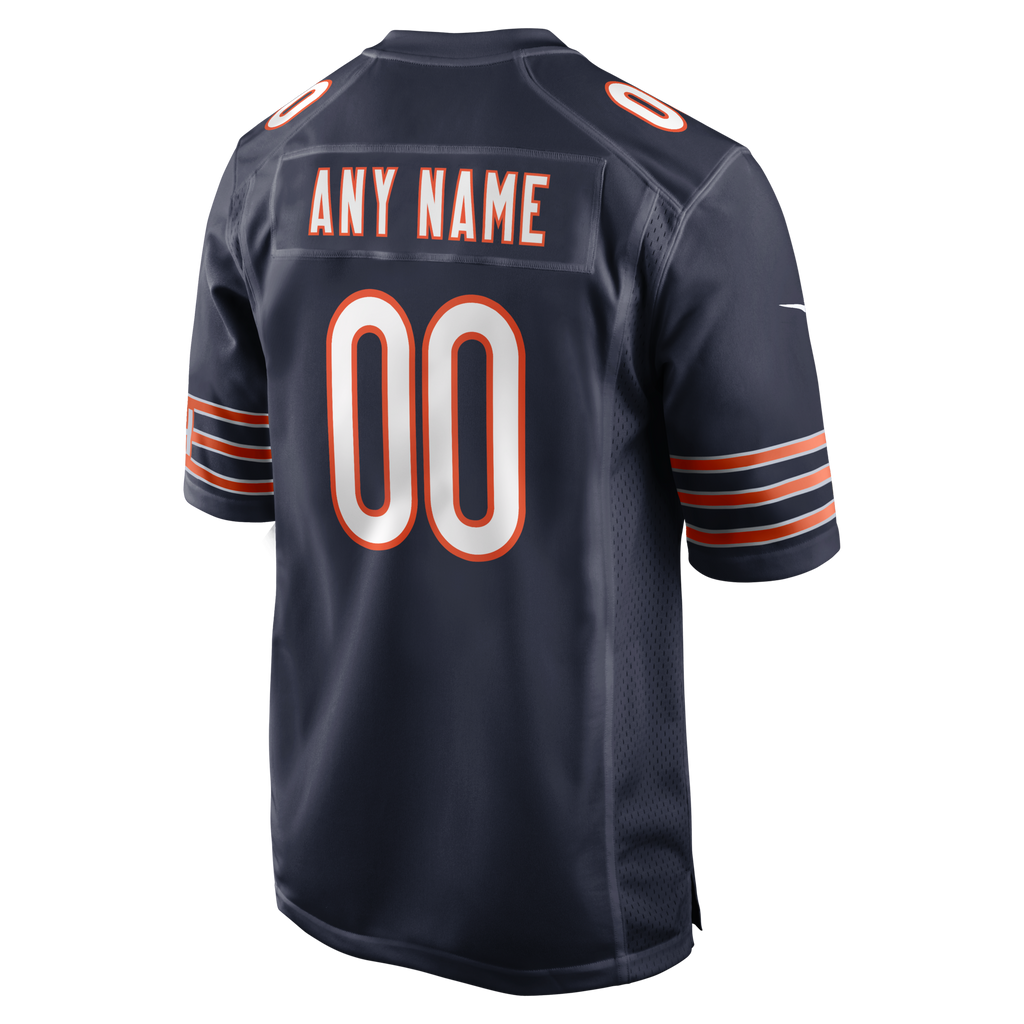 Chicago Bears Nike Navy Custom Game Jersey