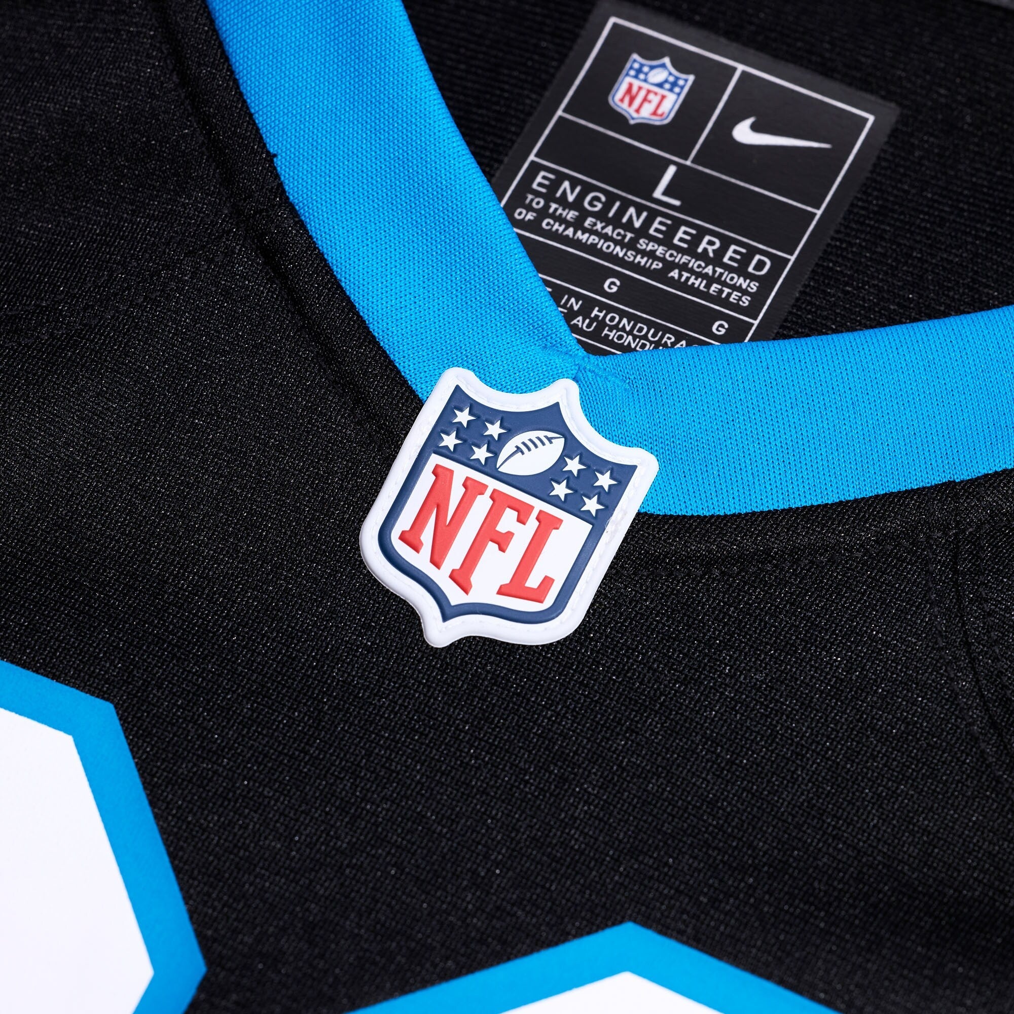 Carolina Panthers Jalen Coker Nike Black Team Game Jersey