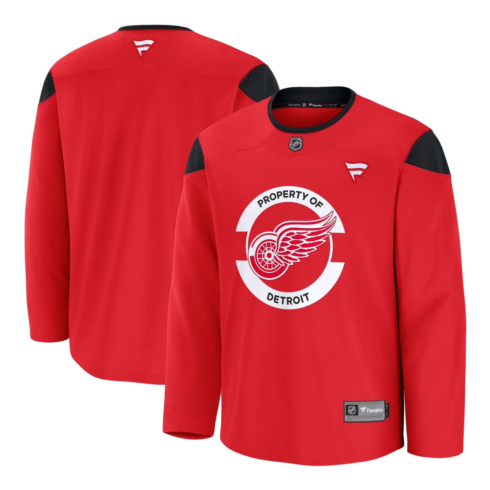 Detroit Red Wings Fanatics Red Practice Jersey
