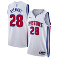 Detroit Pistons Nike Association Edition Swingman Jersey - White - Isaiah Stewart