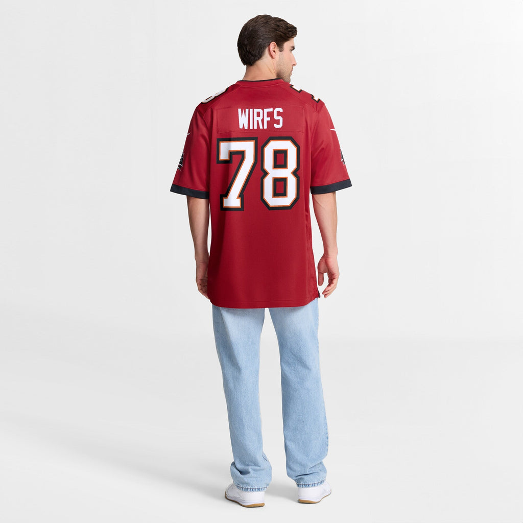 Tampa Bay Buccaneers Tristan Wirfs Nike Red Game Jersey