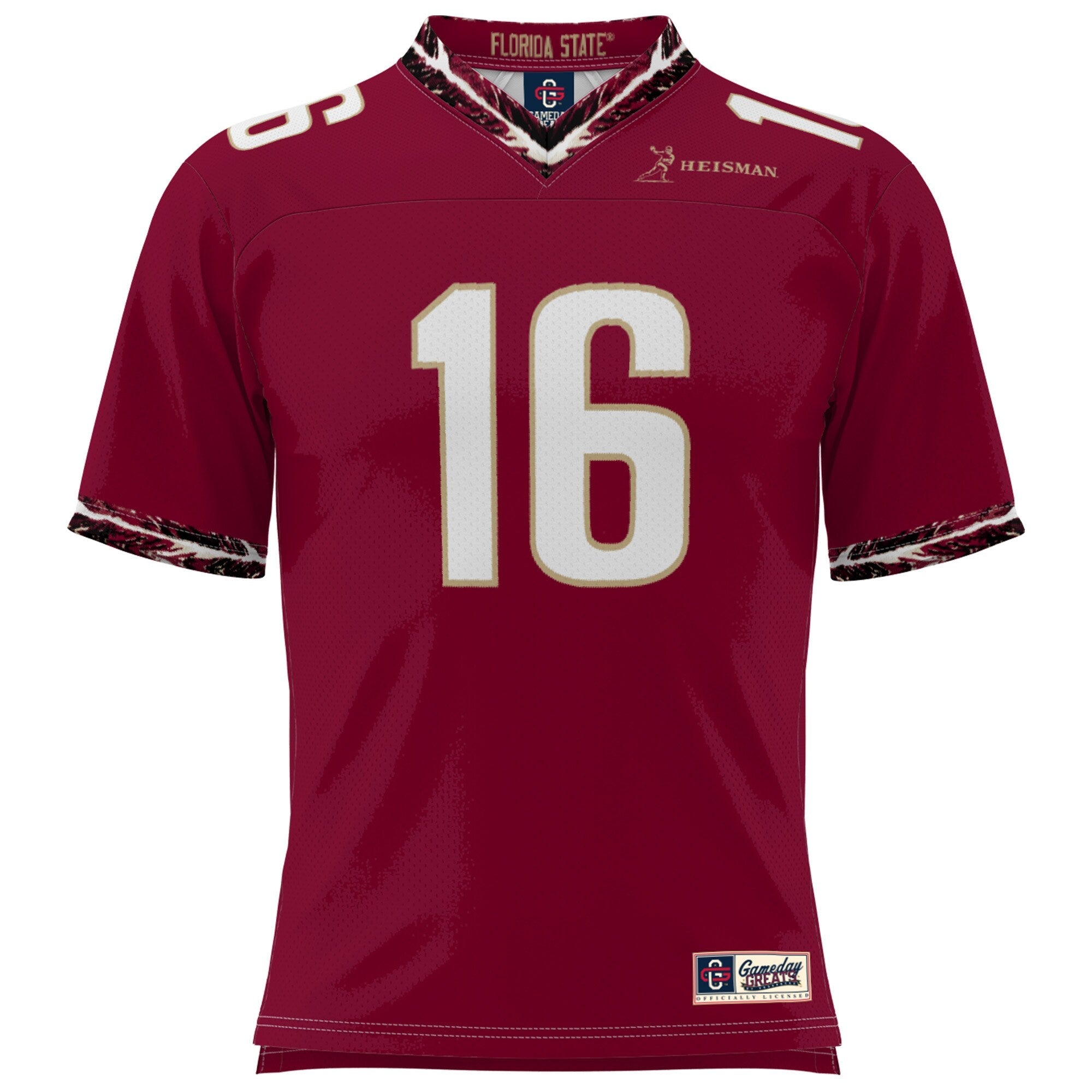 Chris Weinke Garnet Florida State Seminoles Heisman Football Jersey