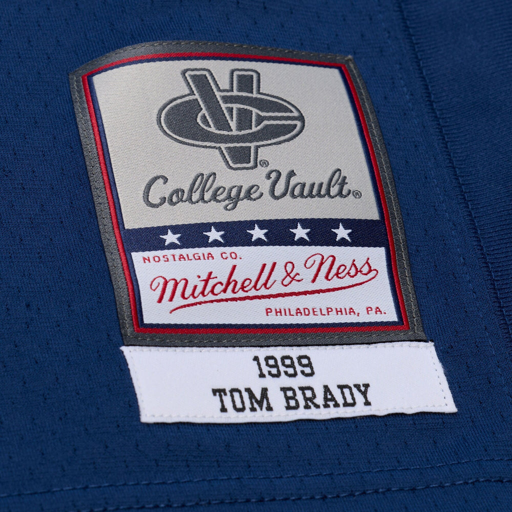 Mitchell & Ness Tom Brady Navy Michigan Wolverines 1999 College Vault Jersey