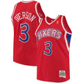 Mitchell & Ness Allen Iverson Red Philadelphia 76ers 1996-97 Hardwood Classics Swingman Jersey