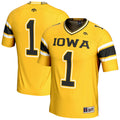 GameDay Greats Gold Iowa Hawkeyes Lightweight Collegiate Football Fashion Jersey