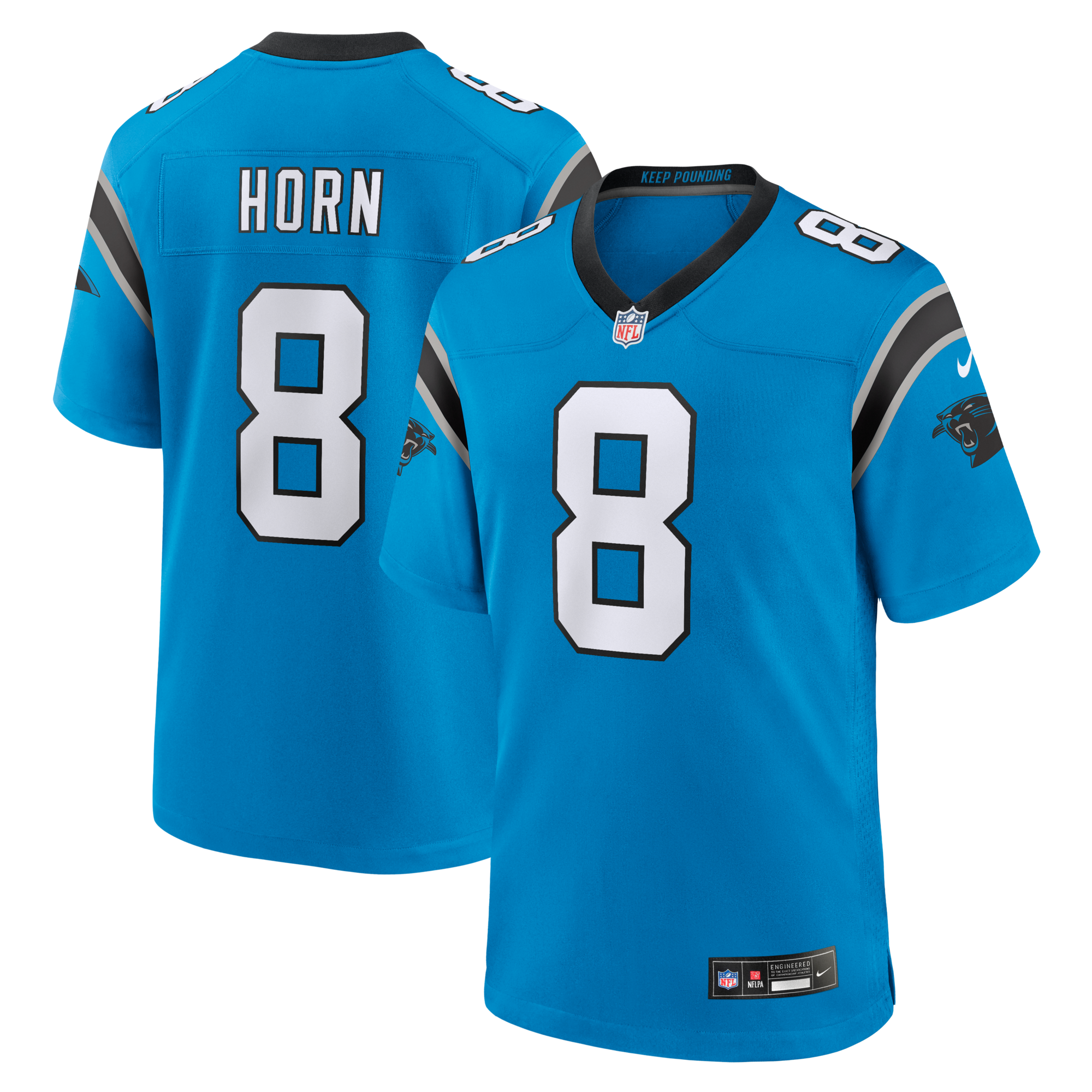 Carolina Panthers Jaycee Horn Nike Blue Alternate Game Jersey