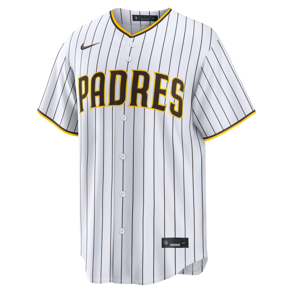 San Diego Padres Nike White Home Replica Custom Jersey