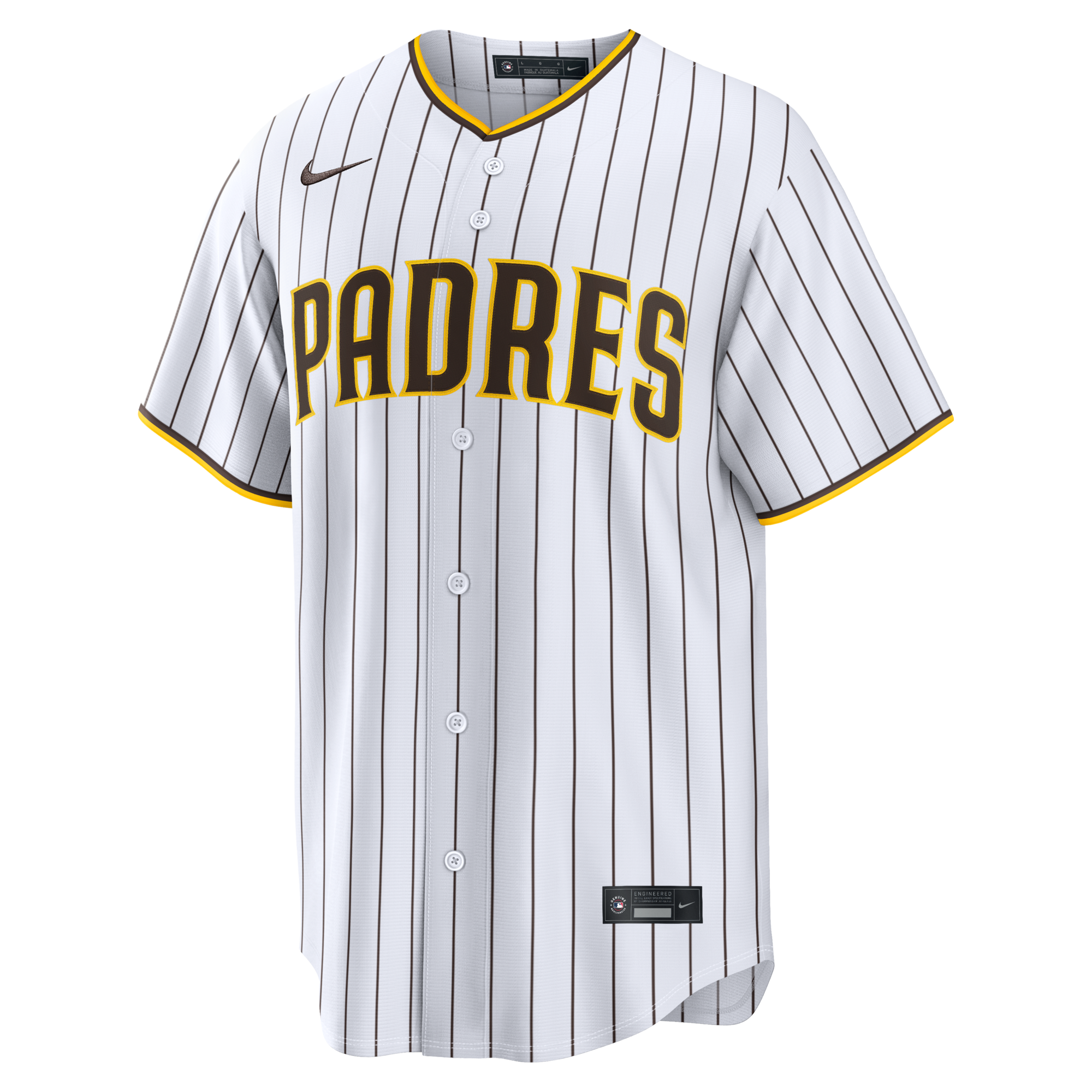 San Diego Padres Nike White Home Replica Custom Jersey