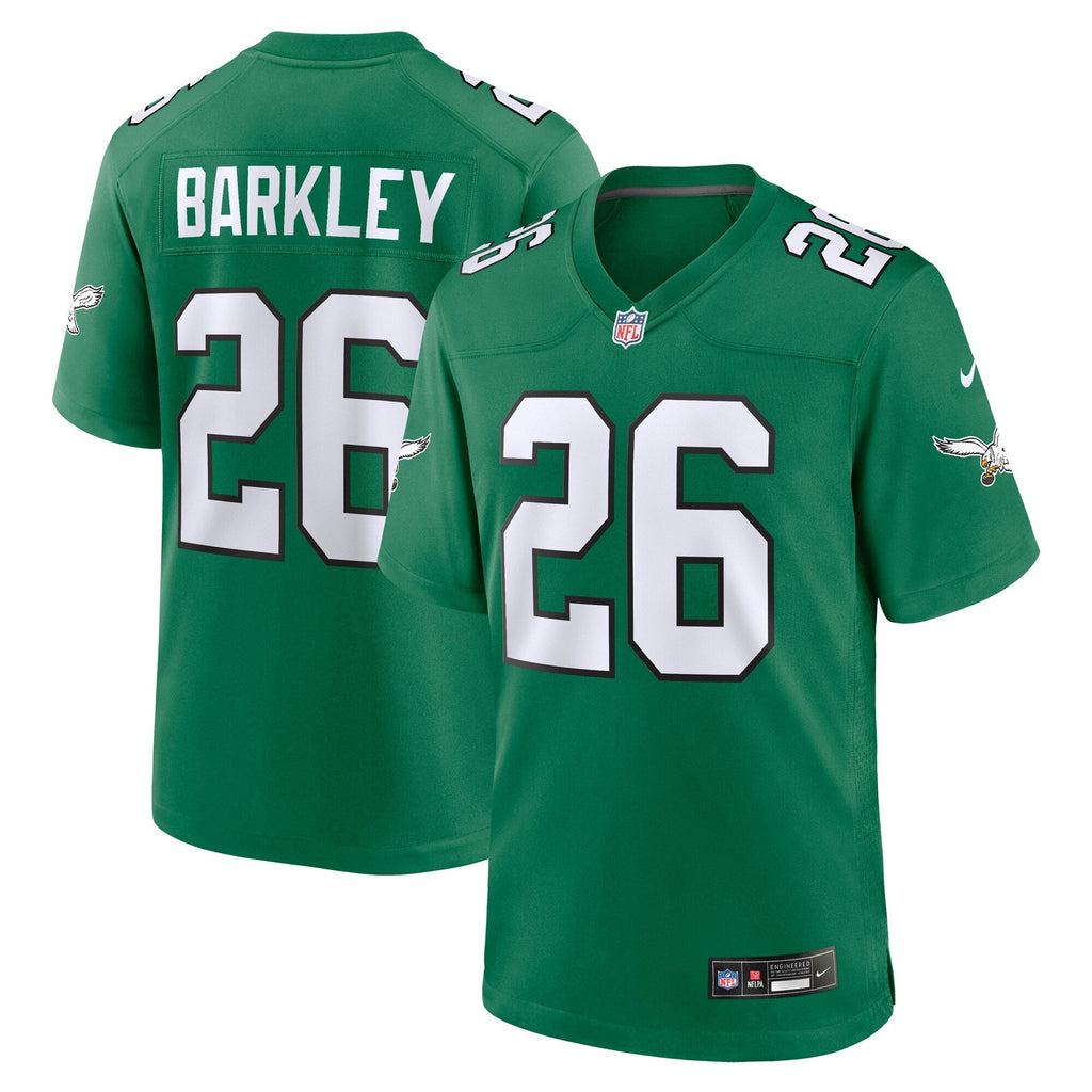 Philadelphia Eagles Saquon Barkley Nike Kelly Green Alternate Game Jersey