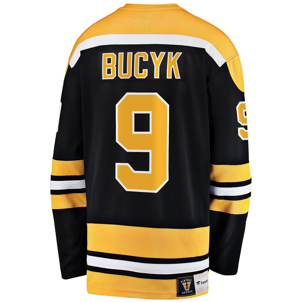 Boston Bruins John Bucyk Fanatics Black Premier Breakaway Retired Player Jersey
