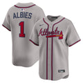 Atlanta Braves Ozzie Albies Nike Gray Road Limited Player Jersey