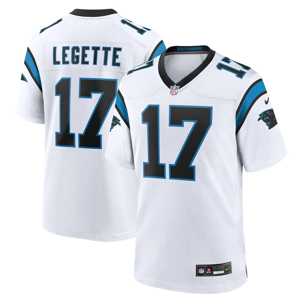 Carolina Panthers Xavier Legette Nike White Game Jersey