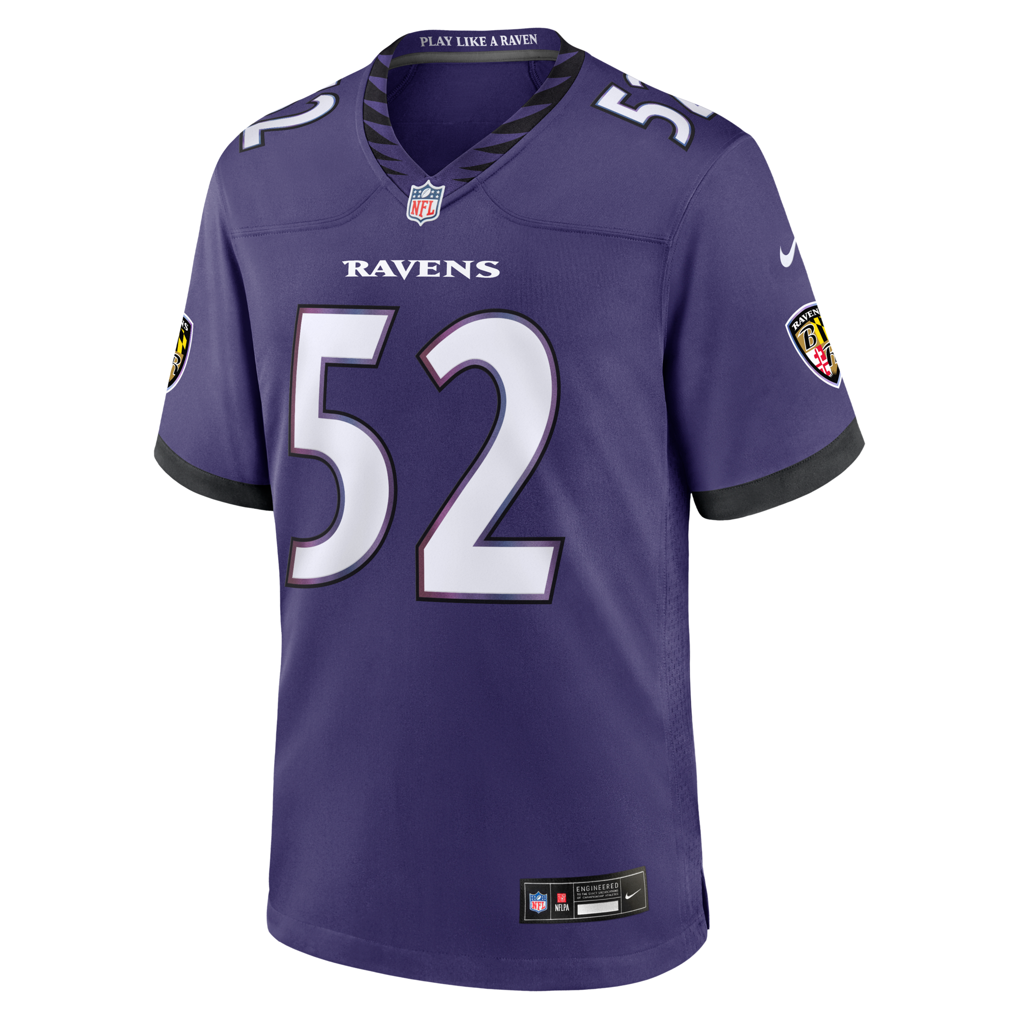 Baltimore Ravens Ray Lewis Nike Purple Team Retired Player Game Jersey
