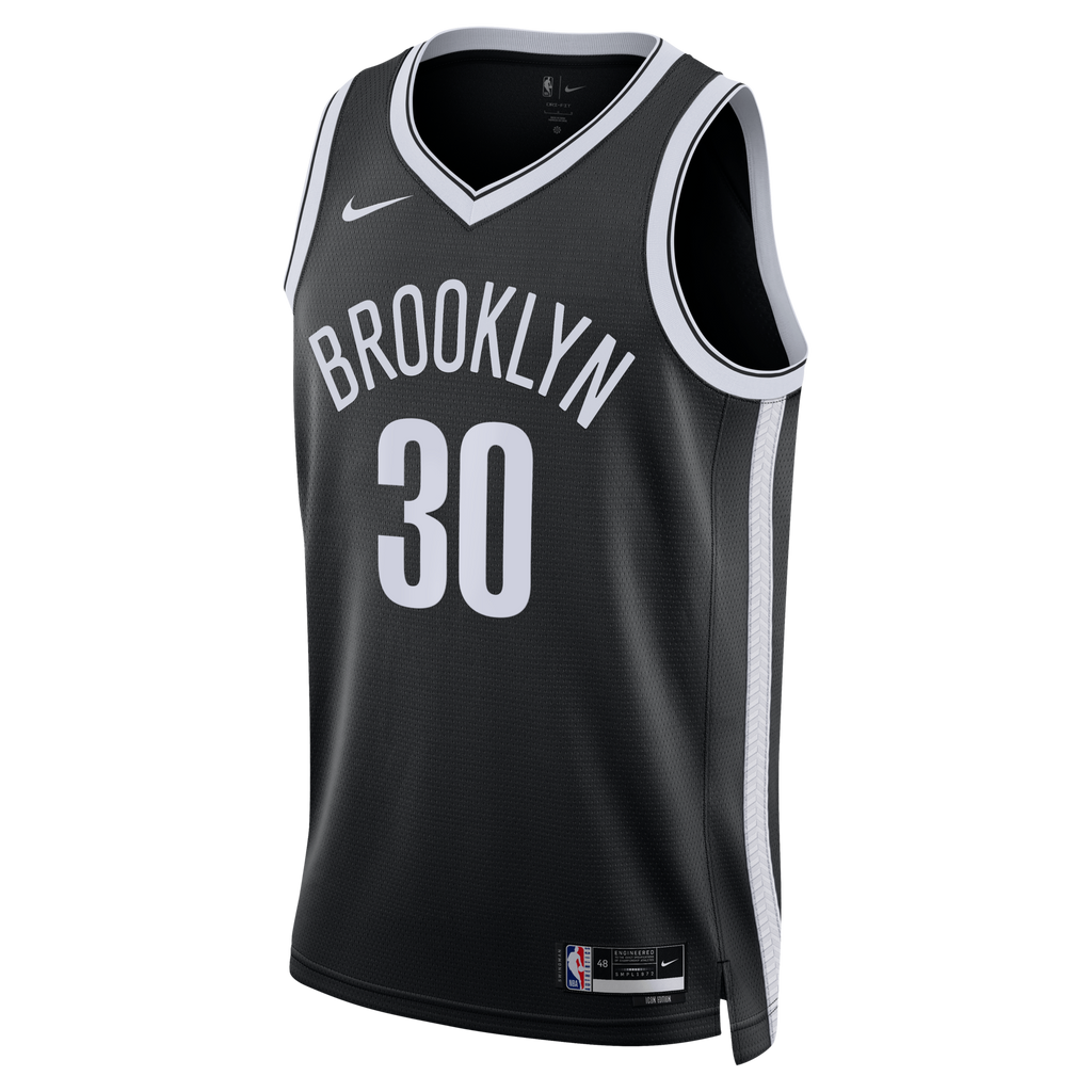 Brooklyn Nets Nike Icon Swingman Jersey- Black - Julius Randle
