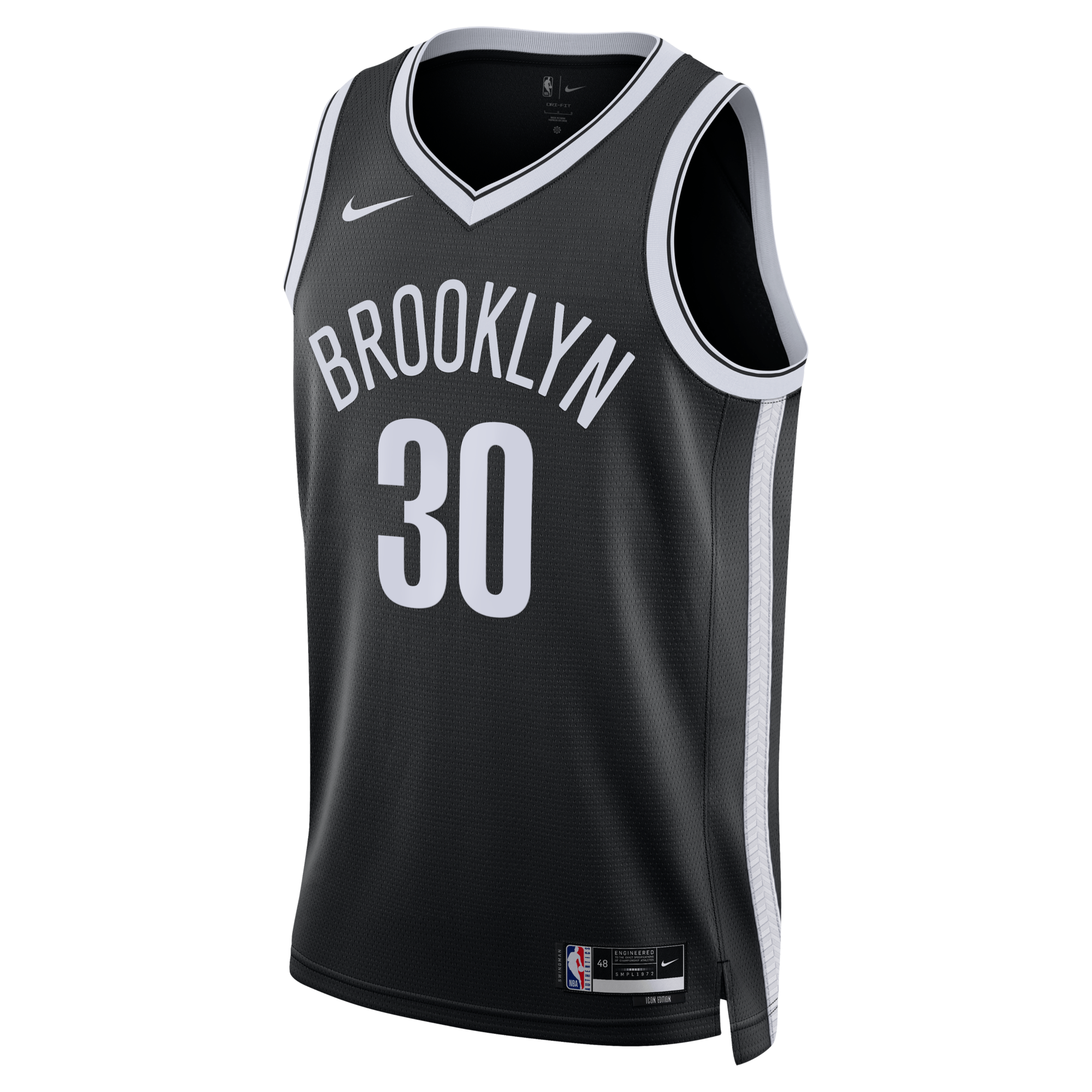 Brooklyn Nets Nike Icon Swingman Jersey- Black - Julius Randle
