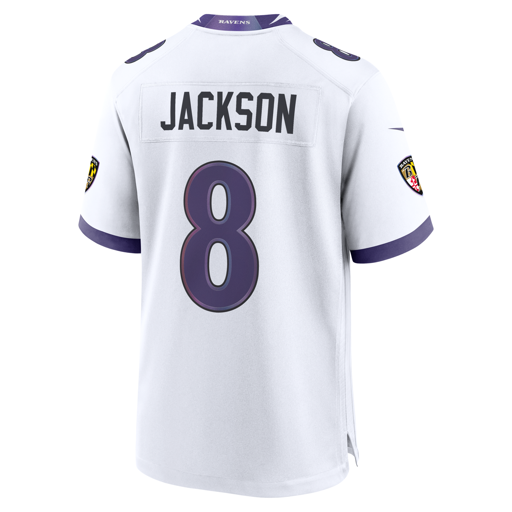 Baltimore Ravens Lamar Jackson Nike White Game Jersey
