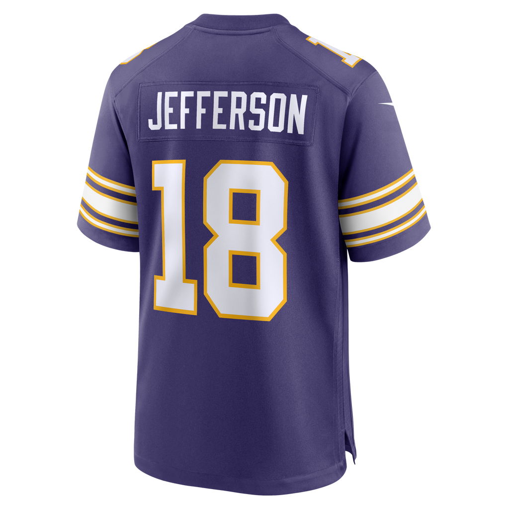 Minnesota Vikings Justin Jefferson Nike Purple Classic Player Game Jersey